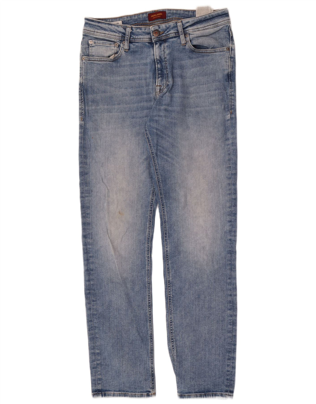 Jack & Jones Mens Clark Slim Jeans W33 L34 Blue Cotton