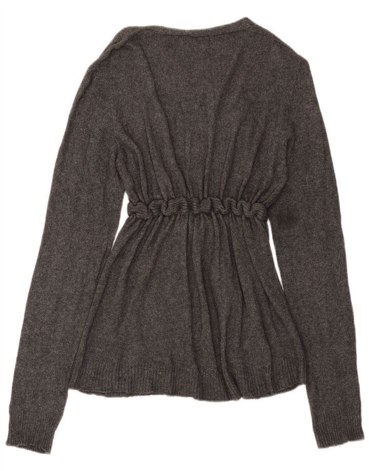 Zara Womens Cardigan Sweater UK 14 Large Grey Viscose