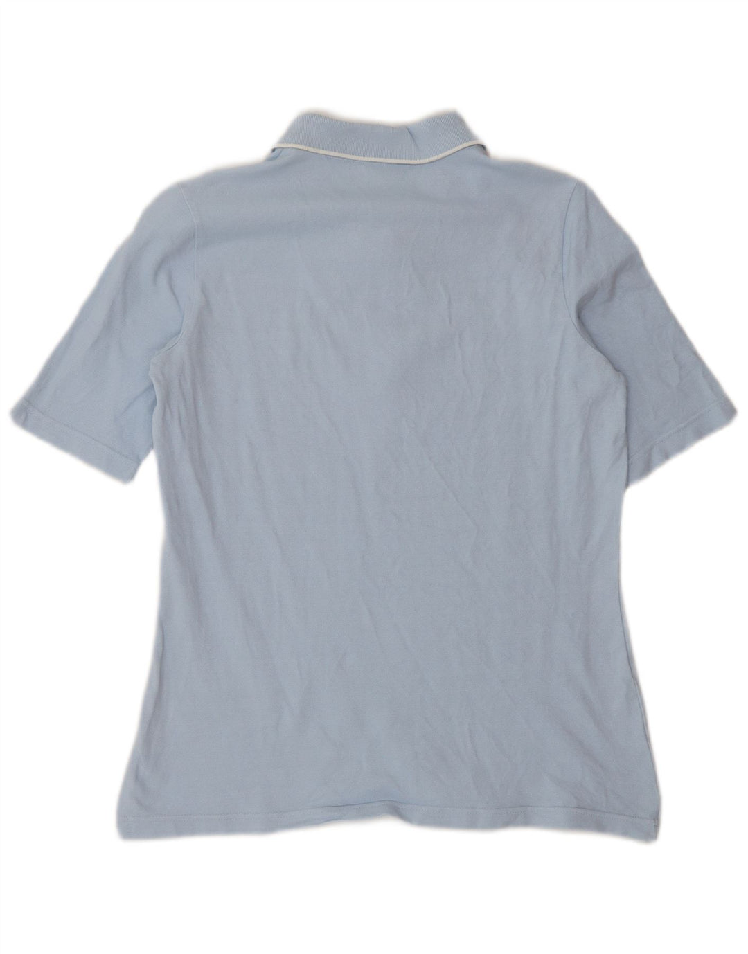 Lacoste Womens Polo Shirt Size 42 Large Blue Cotton