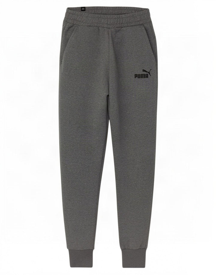 Puma Mens Tracksuit Trousers Joggers Small Grey Cotton