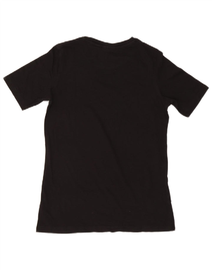 CHEAP MONDAY Womens T-Shirt Top UK 10 Small Black Cotton