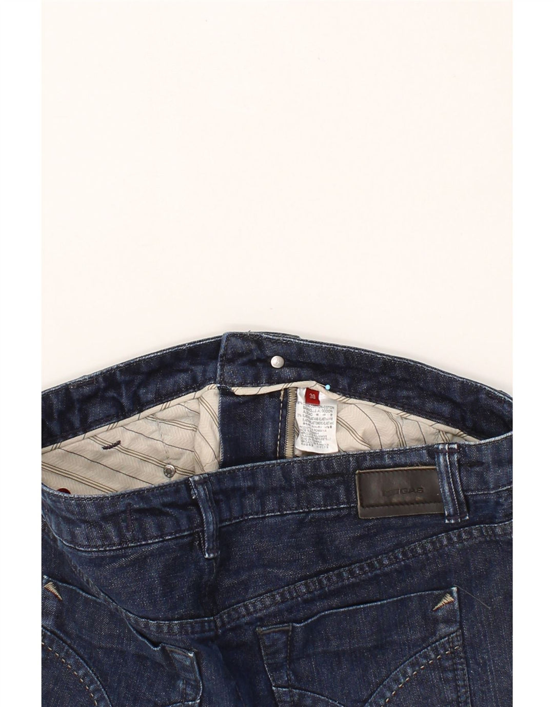 GAS Womens Denim Skirt W30 Medium  Navy Blue Cotton