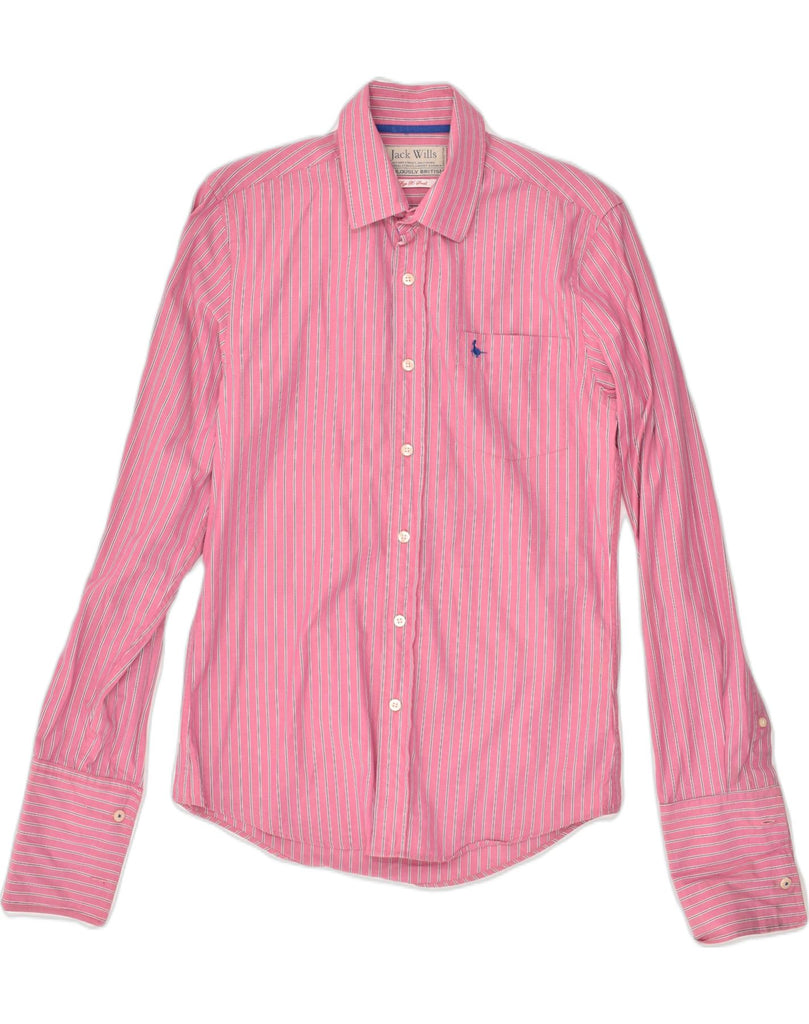 JACK WILLS Mens Formal Shirt XS Pink Striped Cotton | Vintage Jack Wills | Thrift | Second-Hand Jack Wills | Used Clothing | Messina Hembry 