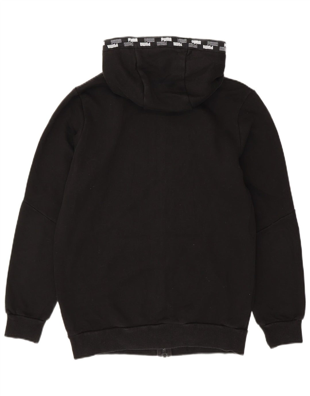Puma Mens Graphic Zip Hoodie Sweater Small Black Cotton