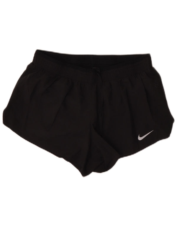 Nike Womens Dri Fit Sport Shorts UK 16 Large Black Polyester