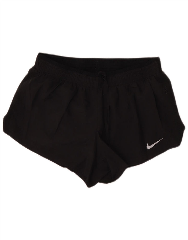 Nike Womens Dri Fit Sport Shorts UK 16 Large Black Polyester