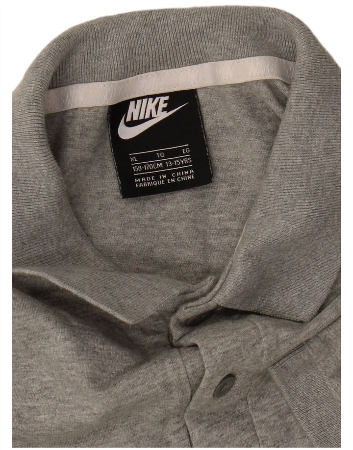 NIKE Boys Polo Shirt 13-14 Years XL Grey