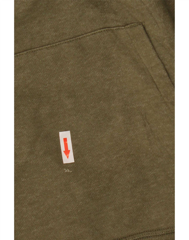 Levi's Mens Graphic Hoodie Jumper Medium Khaki Cotton