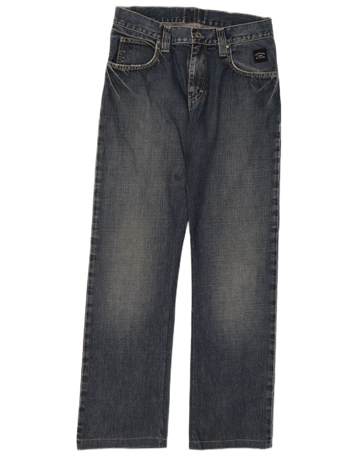 Calvin Klein Womens Straight Jeans W33 L30 Blue Cotton