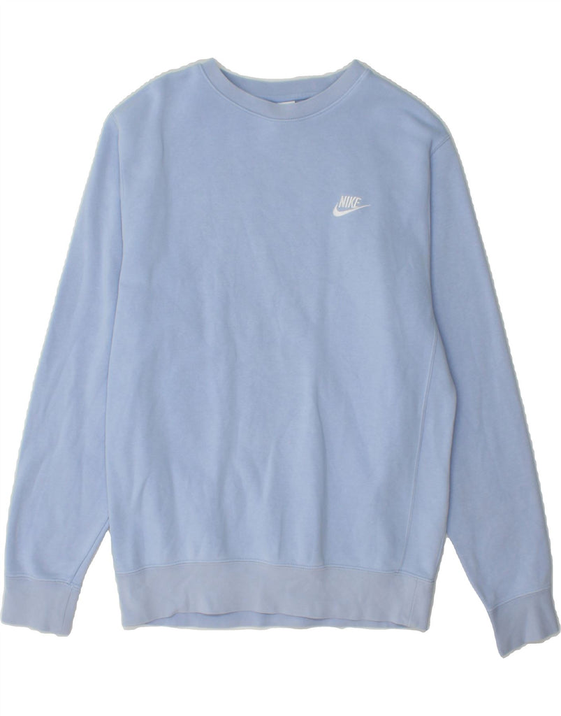 NIKE Mens Sweatshirt Jumper Small Blue Cotton Vintage Nike and Second-Hand Nike from Messina Hembry 