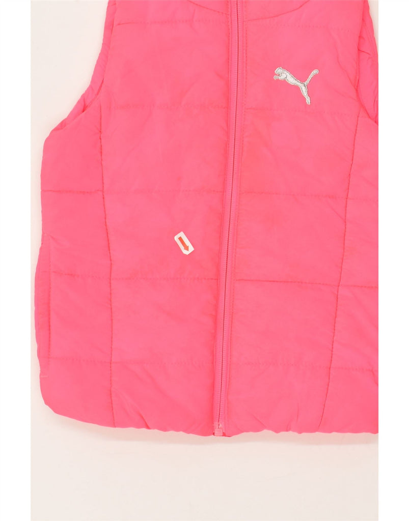 PUMA Girls Padded Gilet 3-4 Years 2XS Pink Polyester | Vintage Puma | Thrift | Second-Hand Puma | Used Clothing | Messina Hembry 