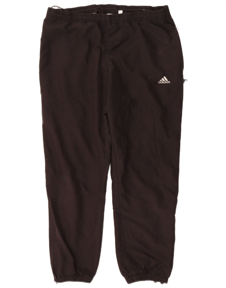ADIDAS Mens Tracksuit Trousers Joggers Large Black