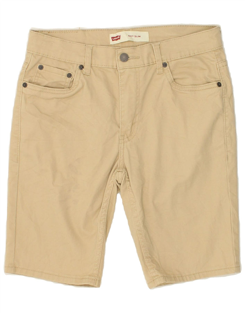 LEVI'S Boys 511 Slim Casual Shorts 15-16 Years W28 Beige Cotton | Vintage Levi's | Thrift | Second-Hand Levi's | Used Clothing | Messina Hembry 