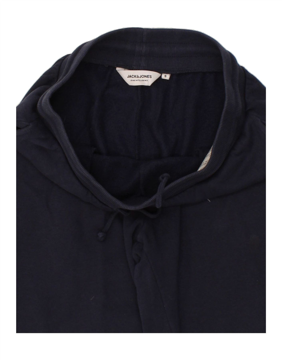 JACK & JONES Mens Graphic Tracksuit Trousers Joggers Small Navy Blue Vintage Jack & Jones and Second-Hand Jack & Jones from Messina Hembry 
