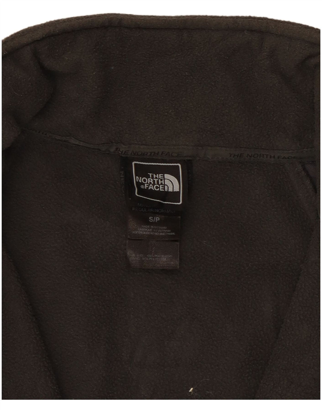 The North Face Mens Fleece Jacket UK 36 Small Grey Polyester