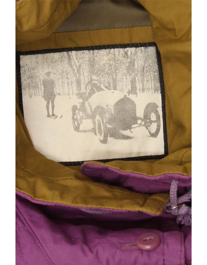 VINTAGE Womens Utility Jacket UK 20 2XL Purple