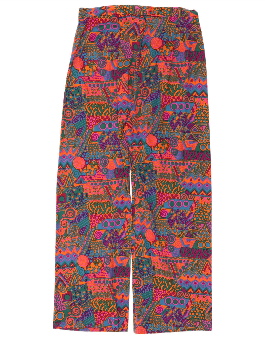 ARNEL Womens Casual Trousers IT 44 Medium W30 L28 Multicoloured Geometric