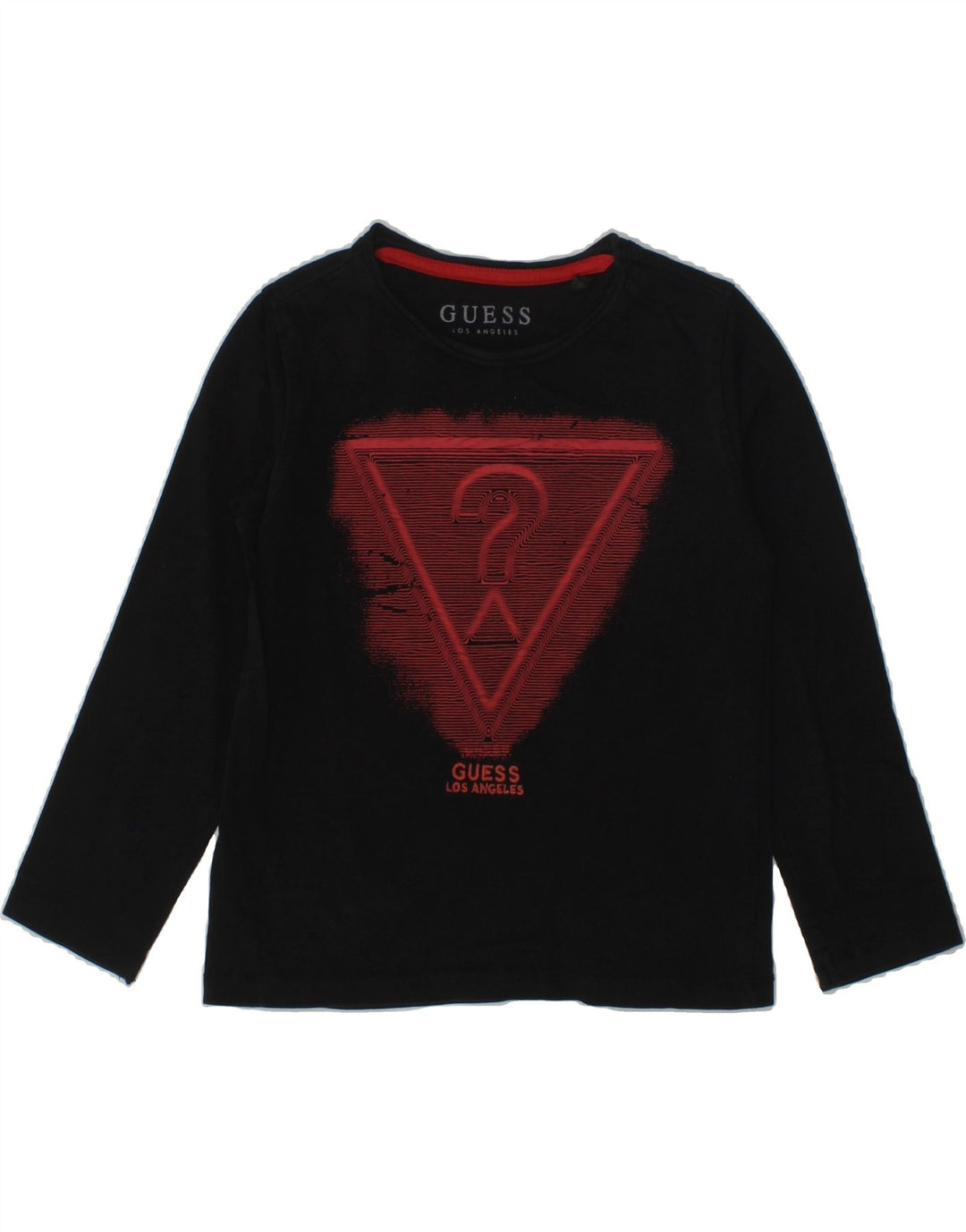 GUESS Girls Graphic Top Long Sleeve 2-3 Years Black Cotton | Vintage Guess | Thrift | Second-Hand Guess | Used Clothing | Messina Hembry 
