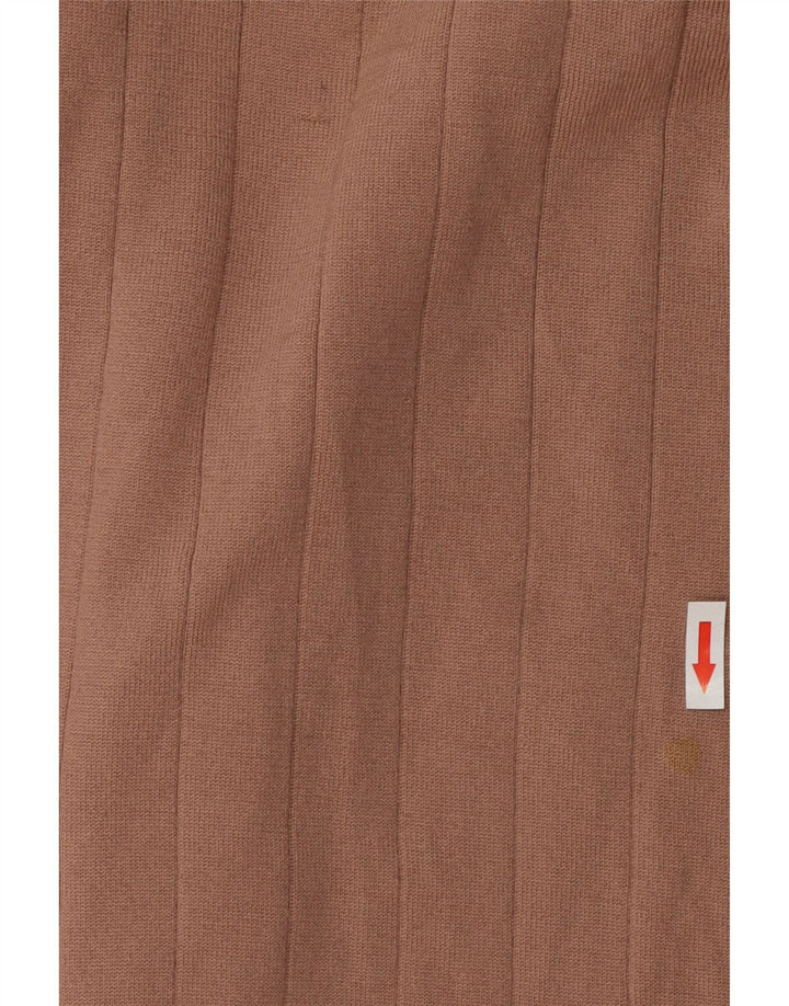 Roberto Cavalli Womens Cardigan Sweater UK 12 Medium Brown Mohair