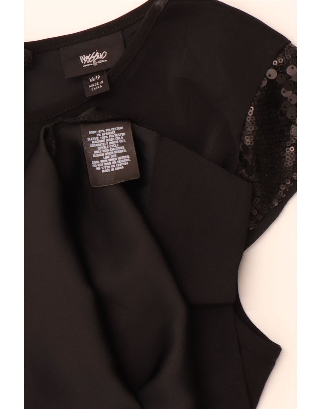 MOSSIMO Womens Shift Dress UK 6 XS Black Polyester