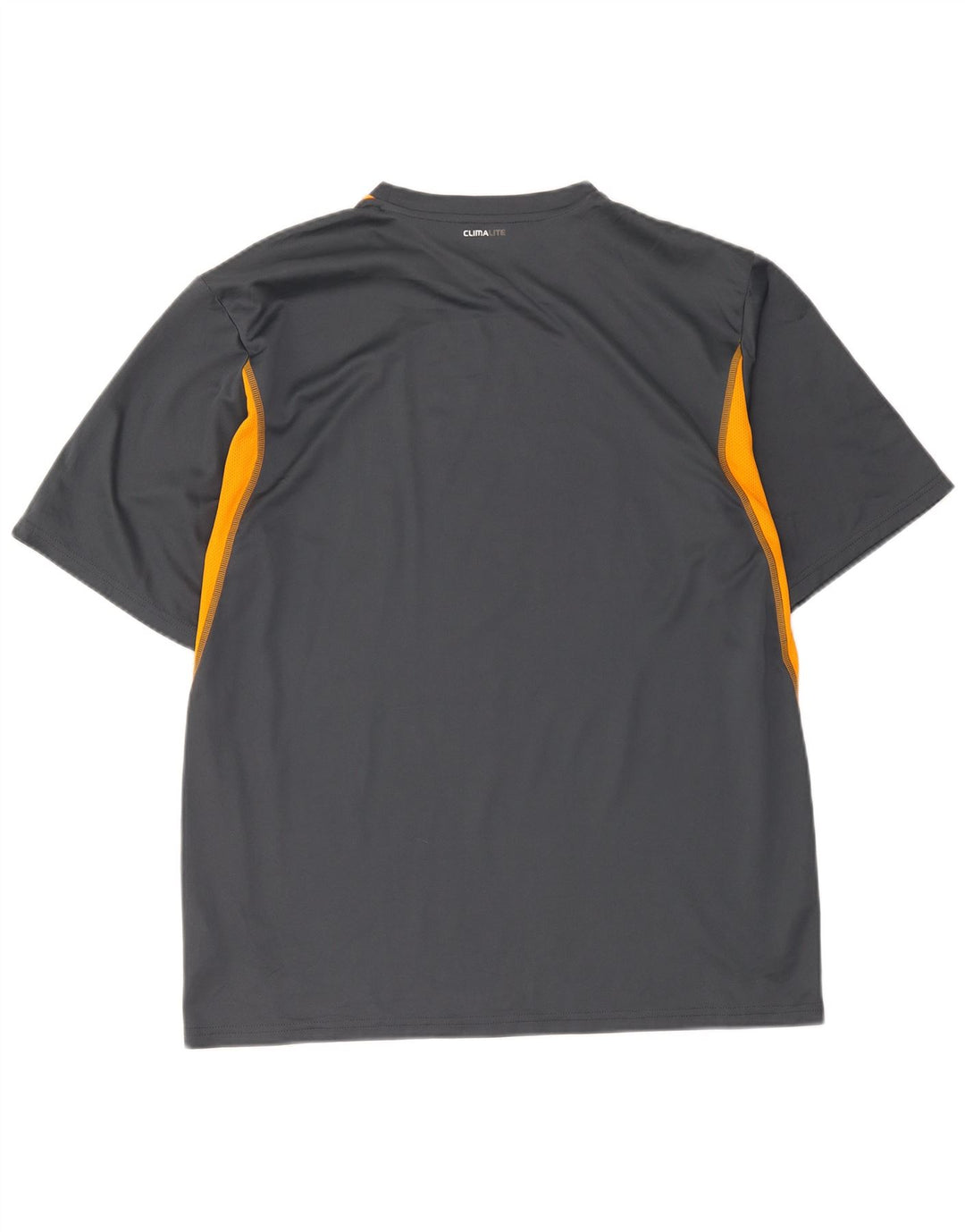 Adidas Mens Climalite T-Shirt Top XL Grey Colourblock Polyester