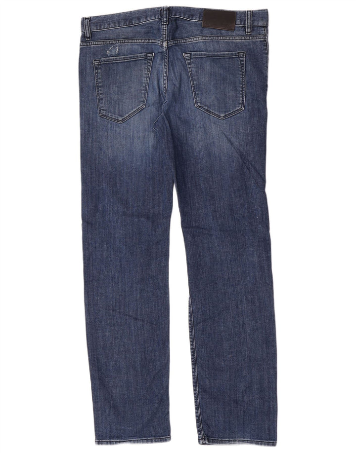 Hugo Boss Mens Stretch Slim Jeans W34 L32 Blue Cotton