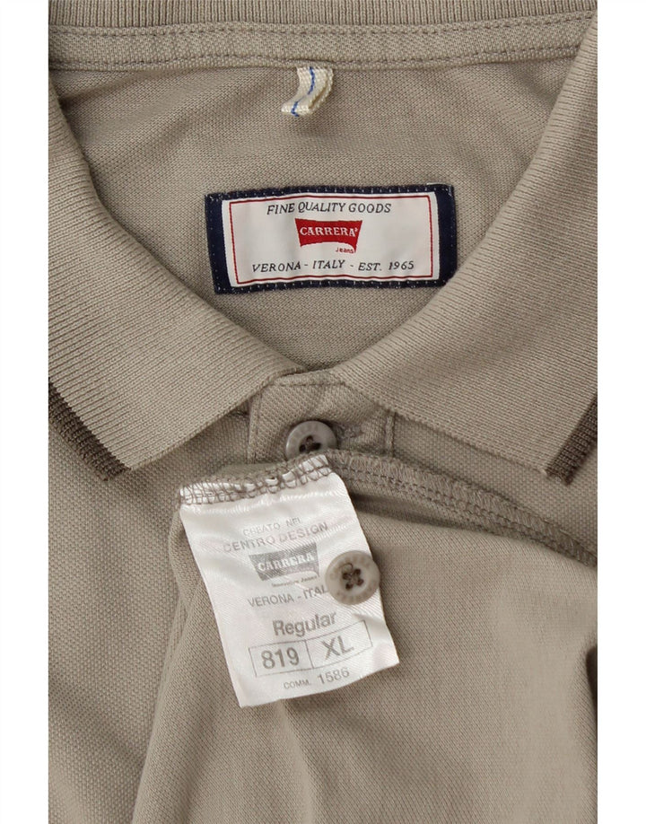 CARRERA Mens Polo Shirt XL Grey Cotton