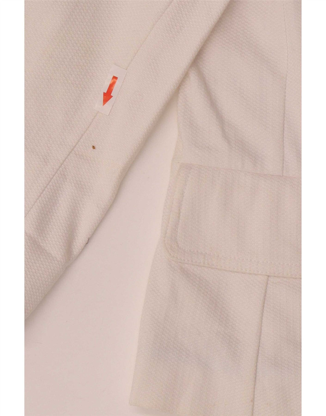 Marks & Spencer Womens 3/4 Sleeve 2 Button Blazer Jacket UK 14 Medium White