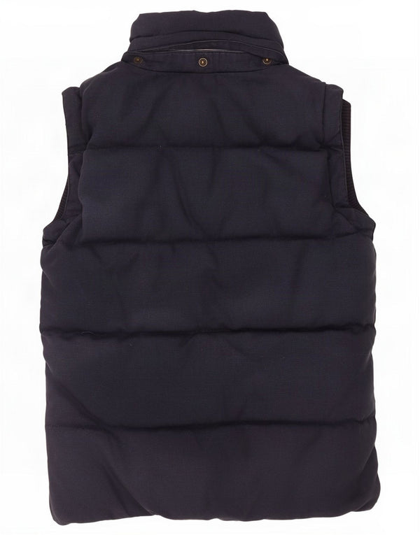 Jack Wills Womens Padded Gilet UK 10 Small Navy Blue