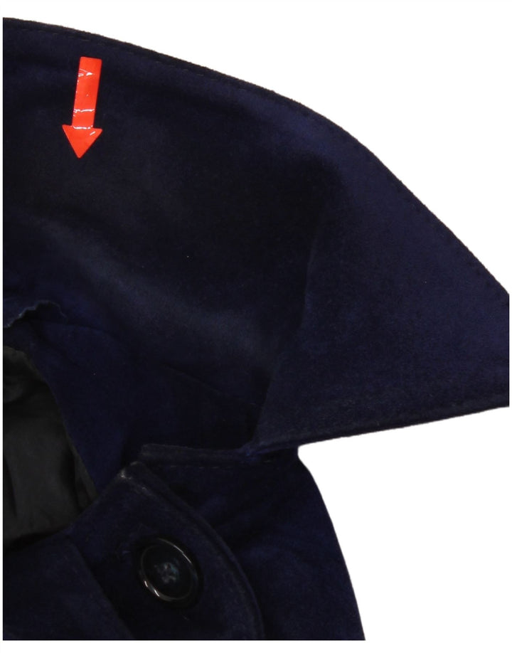 Vintage Womens Suede Jacket UK 12 Medium Navy Blue