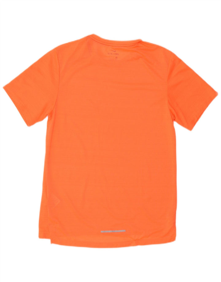Nike Mens Dri Fit T-Shirt Top Small Orange Polyester