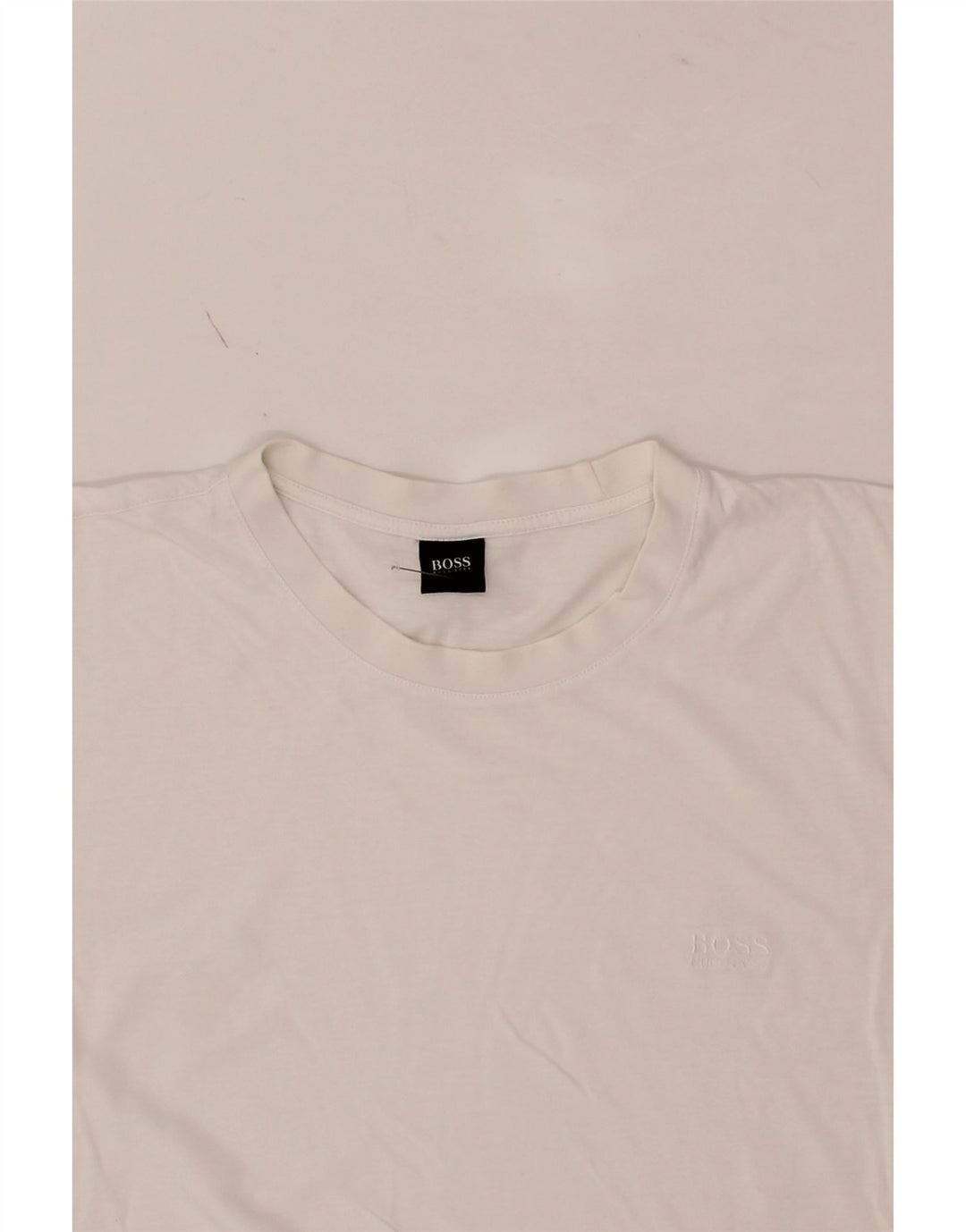 HUGO BOSS Mens T-Shirt Top XL White Vintage Hugo Boss and Second-Hand Hugo Boss from Messina Hembry 