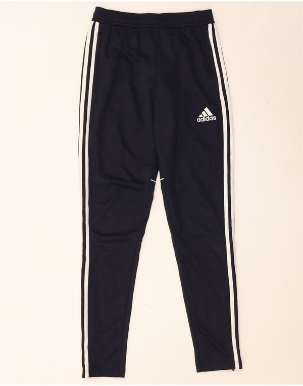 Adidas Womens Tracksuit Trousers UK 4 XS Navy Blue Polyester