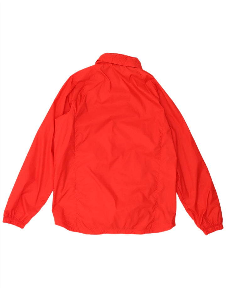 Nike Mens Hooded Rain Jacket UK 40 Large Red Nylon
