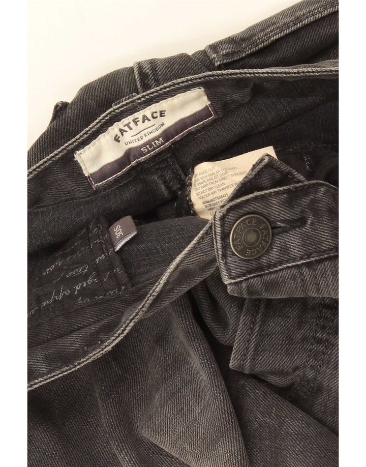Fat Face Mens Slim Jeans W30 L28 Grey Cotton