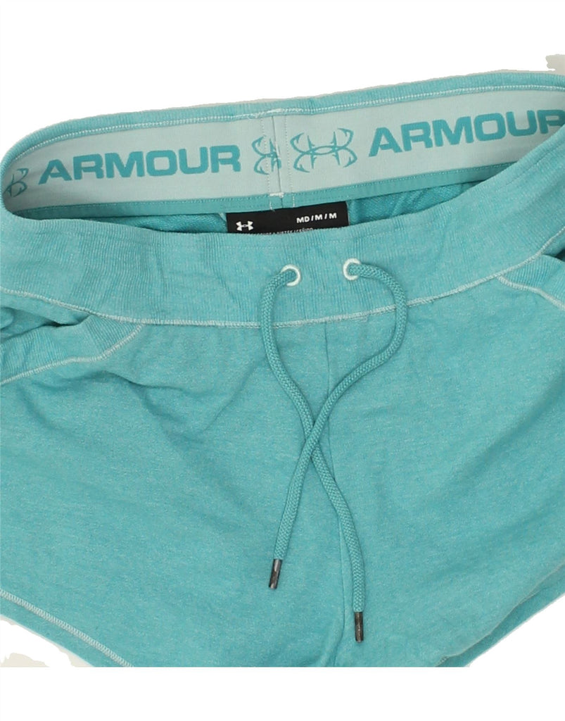 UNDER ARMOUR Womens Sport Shorts UK 12 Medium Blue | Vintage Under Armour | Thrift | Second-Hand Under Armour | Used Clothing | Messina Hembry 