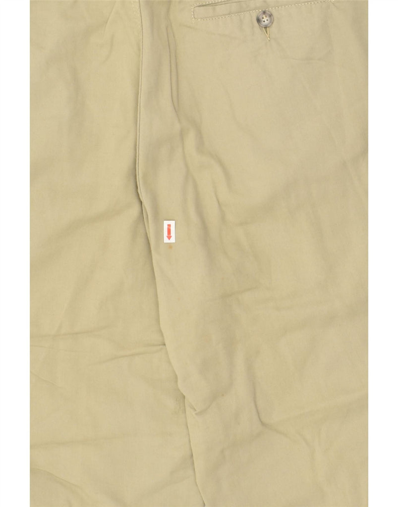 DUK Mens Tapered Trousers IT 44 XS W26 L26 Beige Cotton | Vintage DUK | Thrift | Second-Hand DUK | Used Clothing | Messina Hembry 