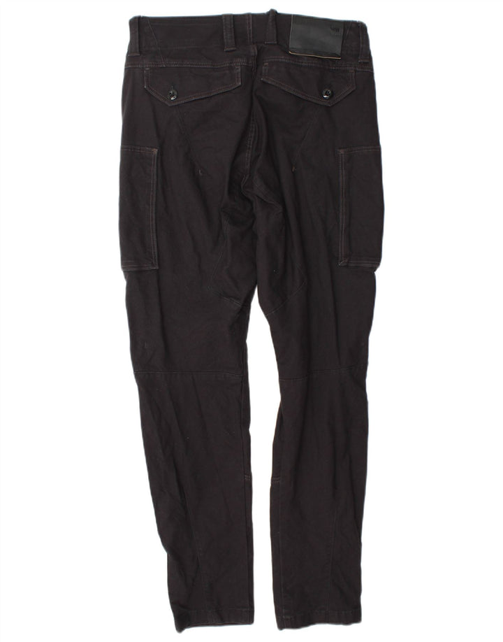 G-Star Mens Slim Cargo Trousers W29 L32 Black Cotton