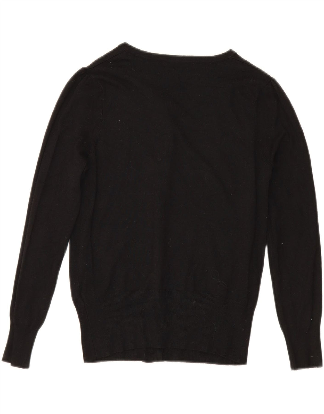 Marks & Spencer Womens Cardigan Sweater UK 10 Small Black Viscose