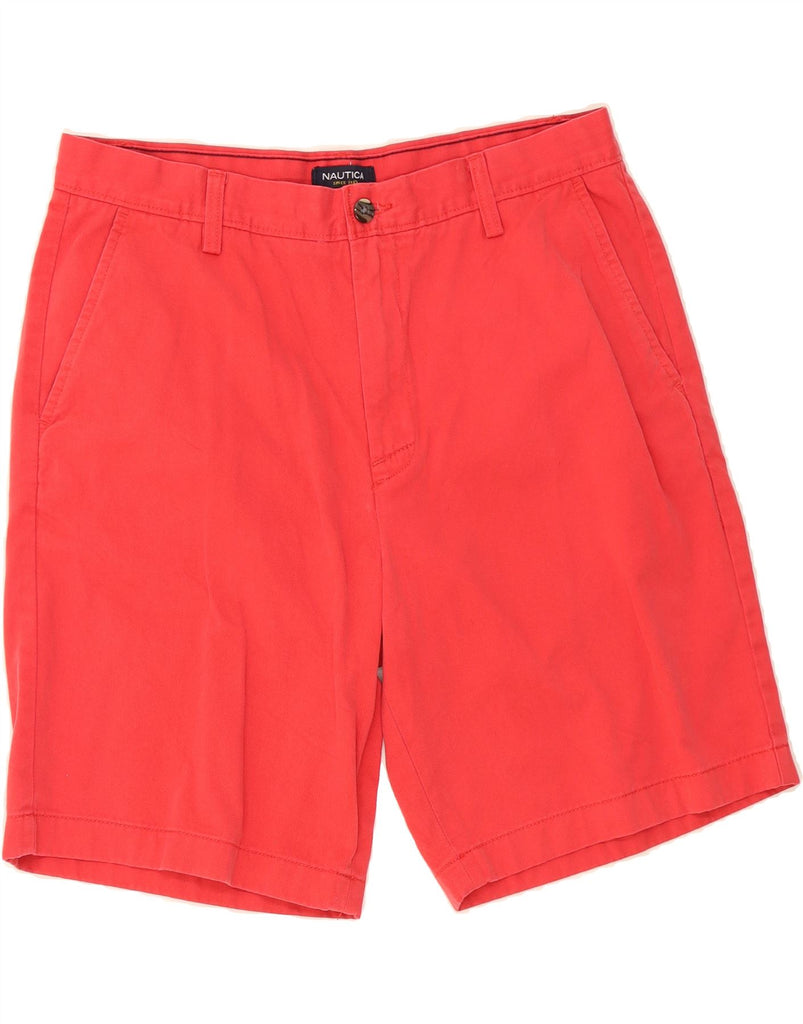 NAUTICA Mens Chino Shorts W34 Large  Red Cotton Vintage Nautica and Second-Hand Nautica from Messina Hembry 