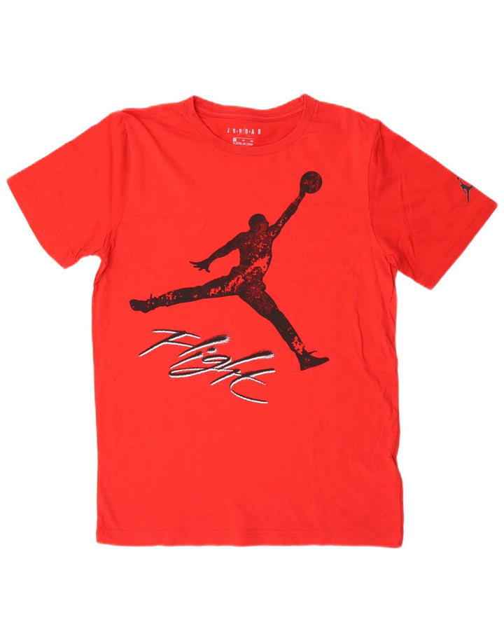 Jordan Boys Graphic T-Shirt Top 13-14 Years XL Red Cotton