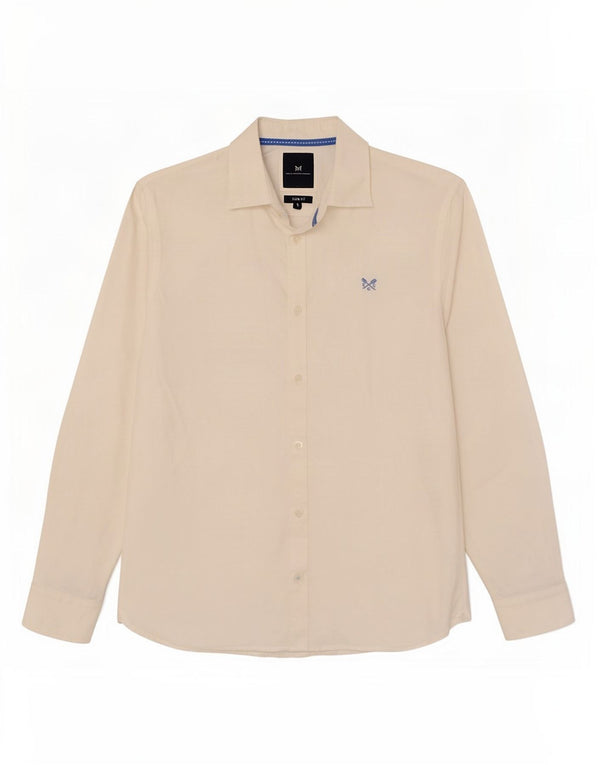 Crew Clothing Mens Slim Fit Shirt Small White Cotton