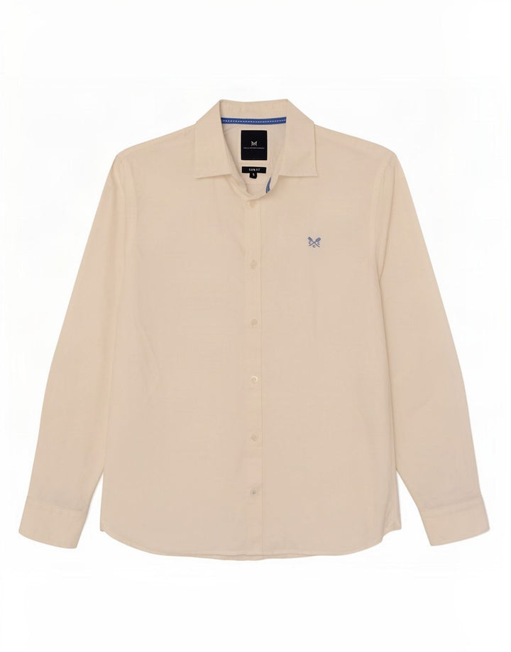 Crew Clothing Mens Slim Fit Shirt Small White Cotton