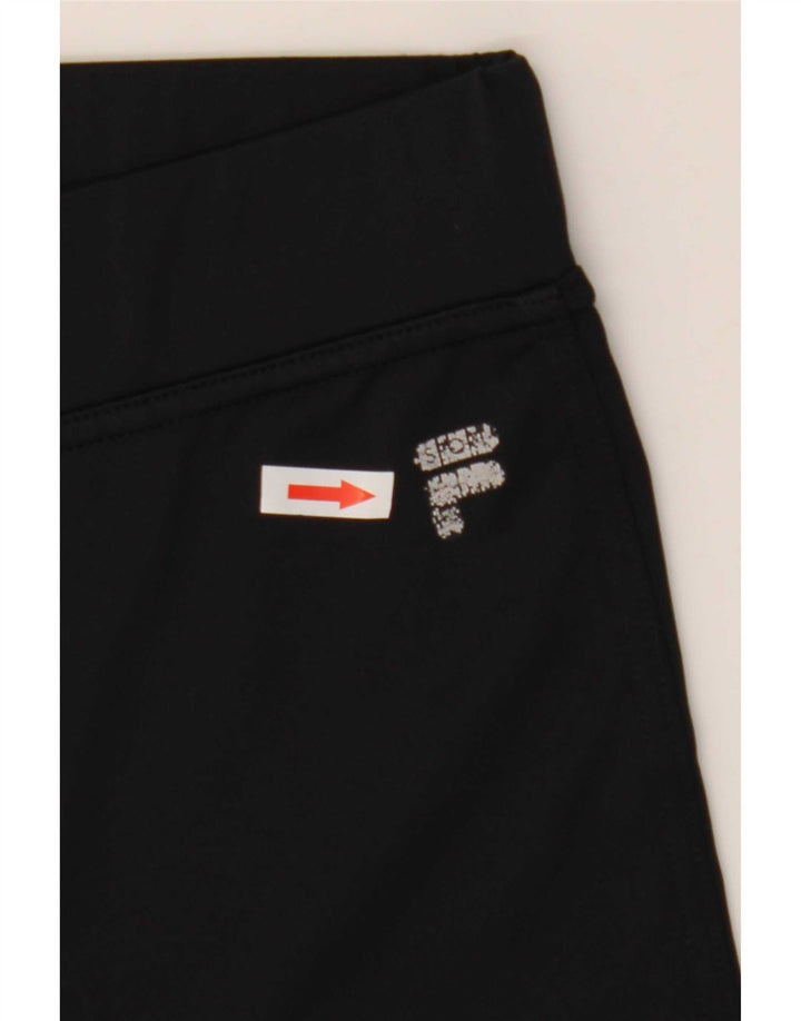 Fila Womens Capri Tracksuit Trousers UK 10 Small Black Polyester