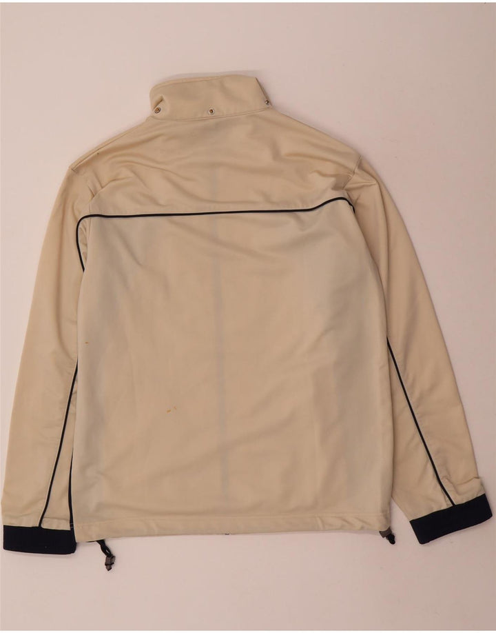 Spalding Mens Full Tracksuit Large Beige Colourblock Polyester