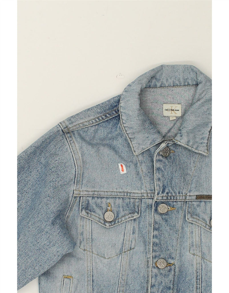 CALVIN KLEIN JEANS Boys Denim Jacket 7-8 Years Blue Cotton | Vintage Calvin Klein Jeans | Thrift | Second-Hand Calvin Klein Jeans | Used Clothing | Messina Hembry 