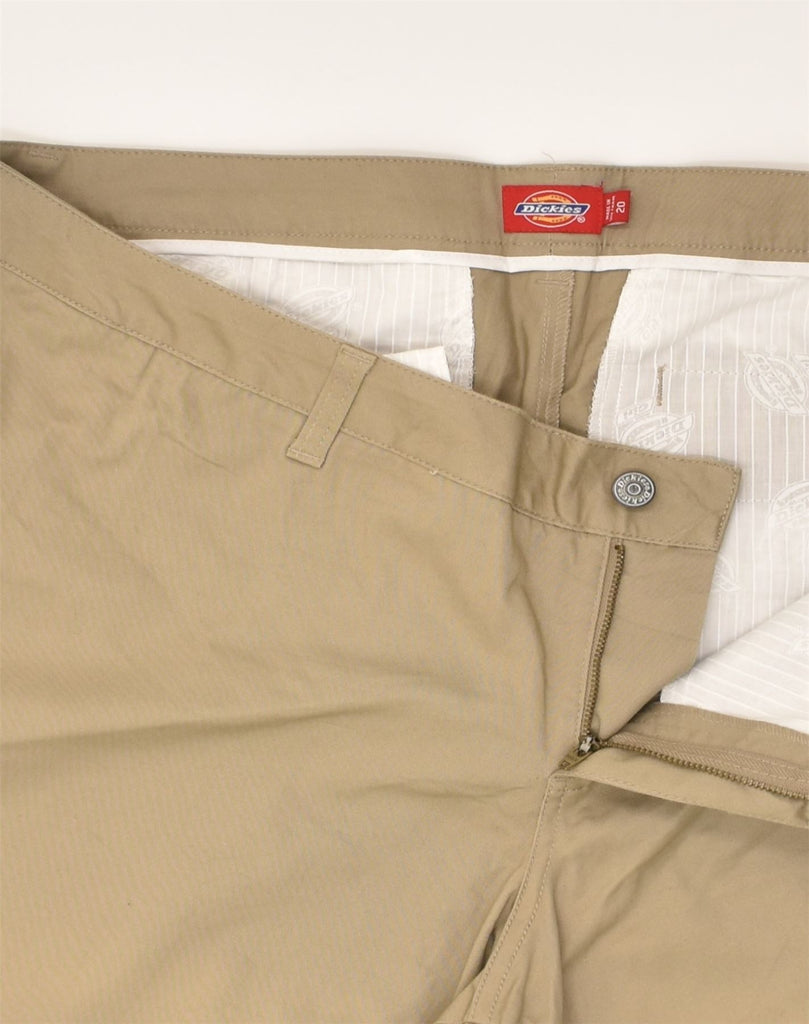 DICKIES Womens Straight Chino Trousers UK 20 2XL W40 L32 Beige Cotton | Vintage Dickies | Thrift | Second-Hand Dickies | Used Clothing | Messina Hembry 