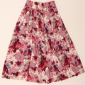 VINTAGE Womens Flared Skirt W26 Small Pink Floral Vintage Vintage and Second-Hand Vintage from Messina Hembry 
