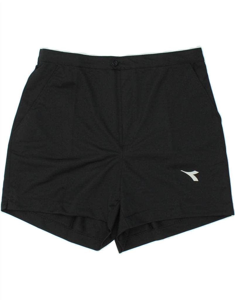 DIADORA Mens Chino Shorts XL W38 Black Polyester Vintage Diadora and Second-Hand Diadora from Messina Hembry 