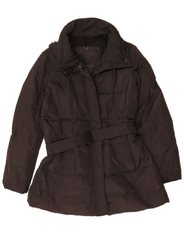Zara Womens Padded Jacket UK 18 XL Black Polyester